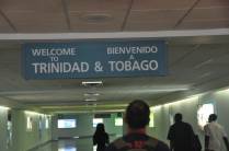 Chegada ao aeroporto de Port of Spain, em Trinidad e Tobago